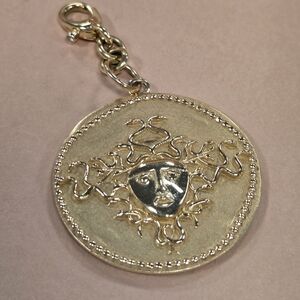 14k Lionheart Medusa Pendant w/ diamond connector (sofia zakia)